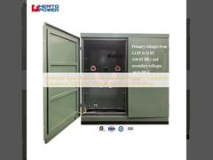 Transformateur de sous-station monté sur une plate-forme compacte de type américain 2000KVA 3150KVA Transformateurs MV&HV